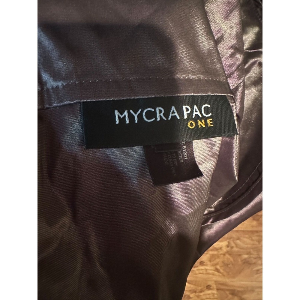 Mycra Pac One Purple Iridescent‎ Ruffle Front Jacket Women's Size M/L - Picture 13 of 13